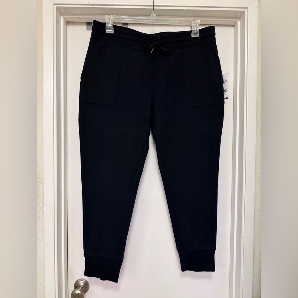 L.L. Bean Cozy Jogger / midnight black / size petite L NWT